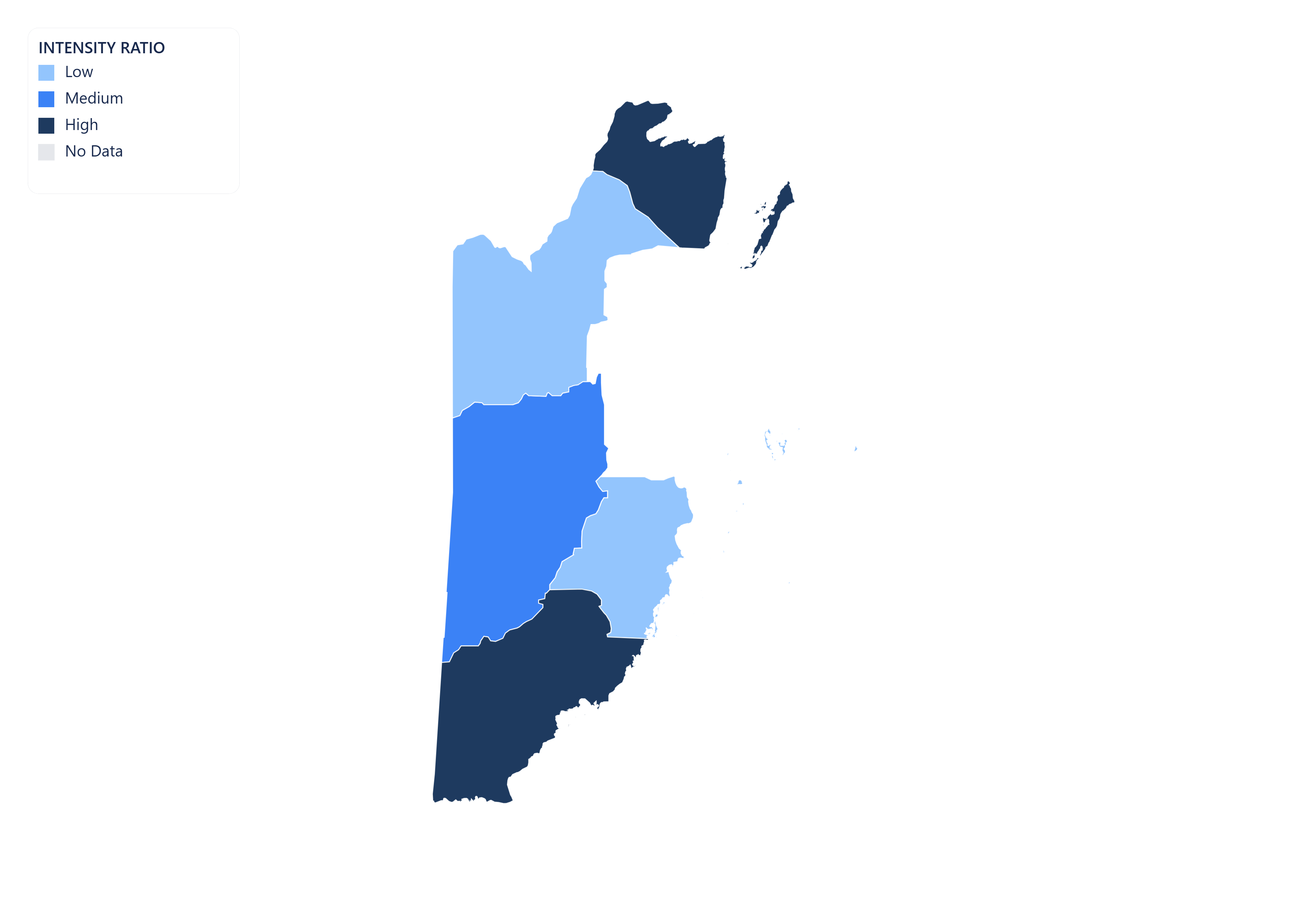 Belize choropleth map