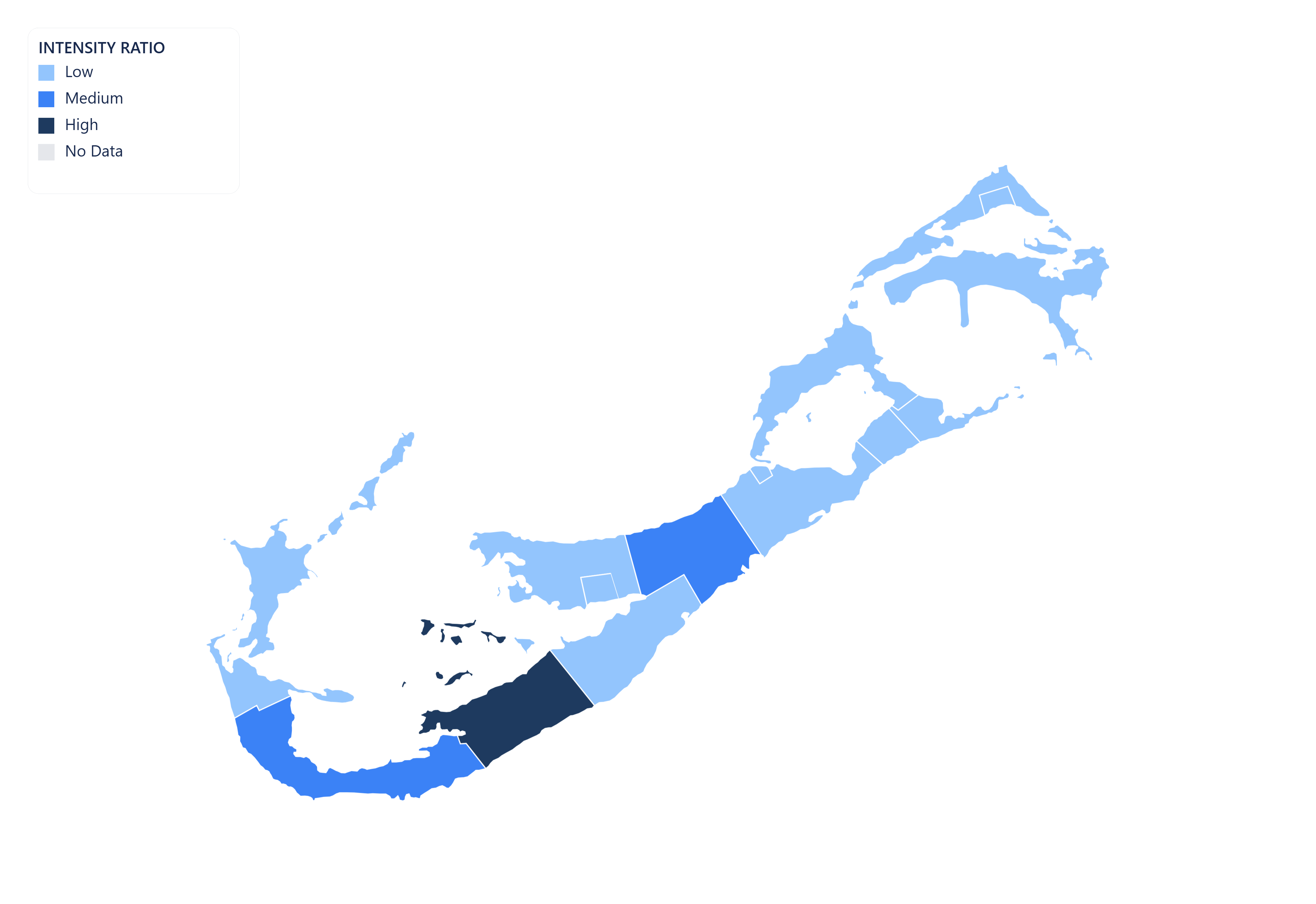 Bermuda choropleth map