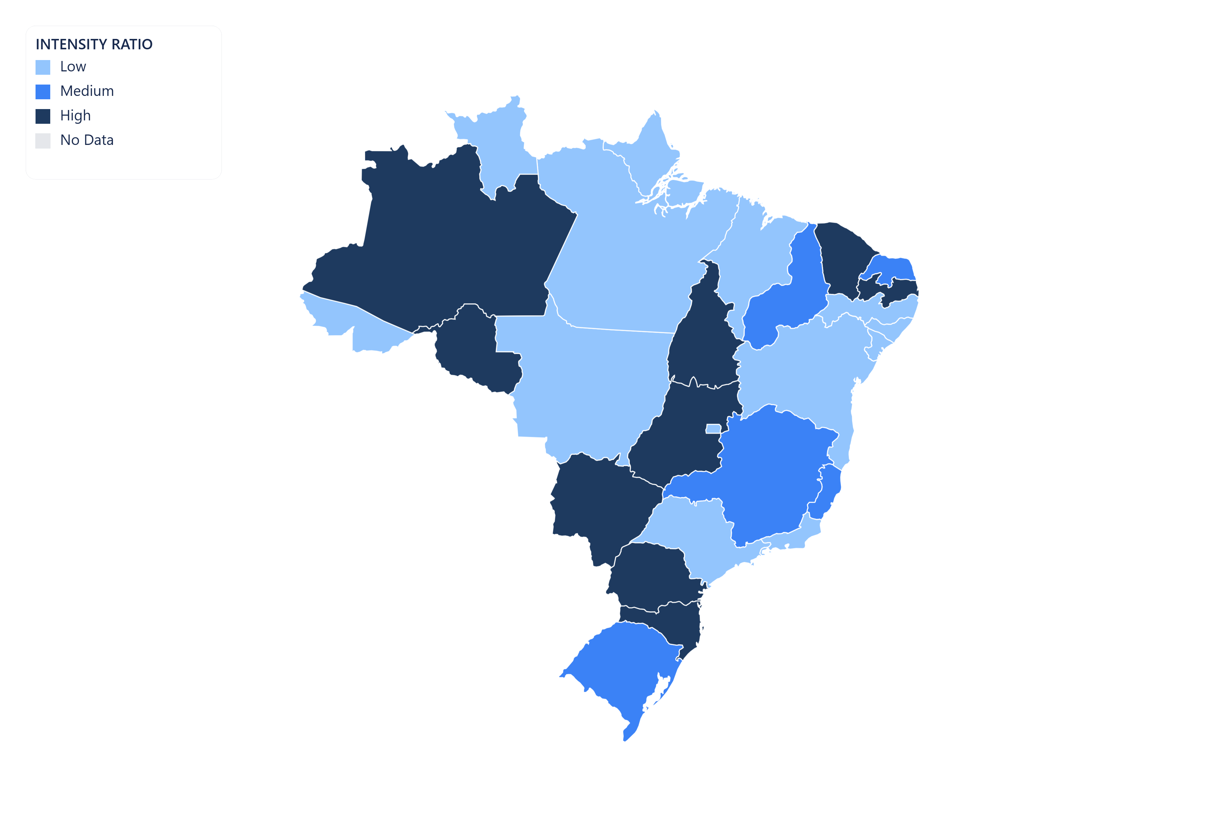 Brazil choropleth map