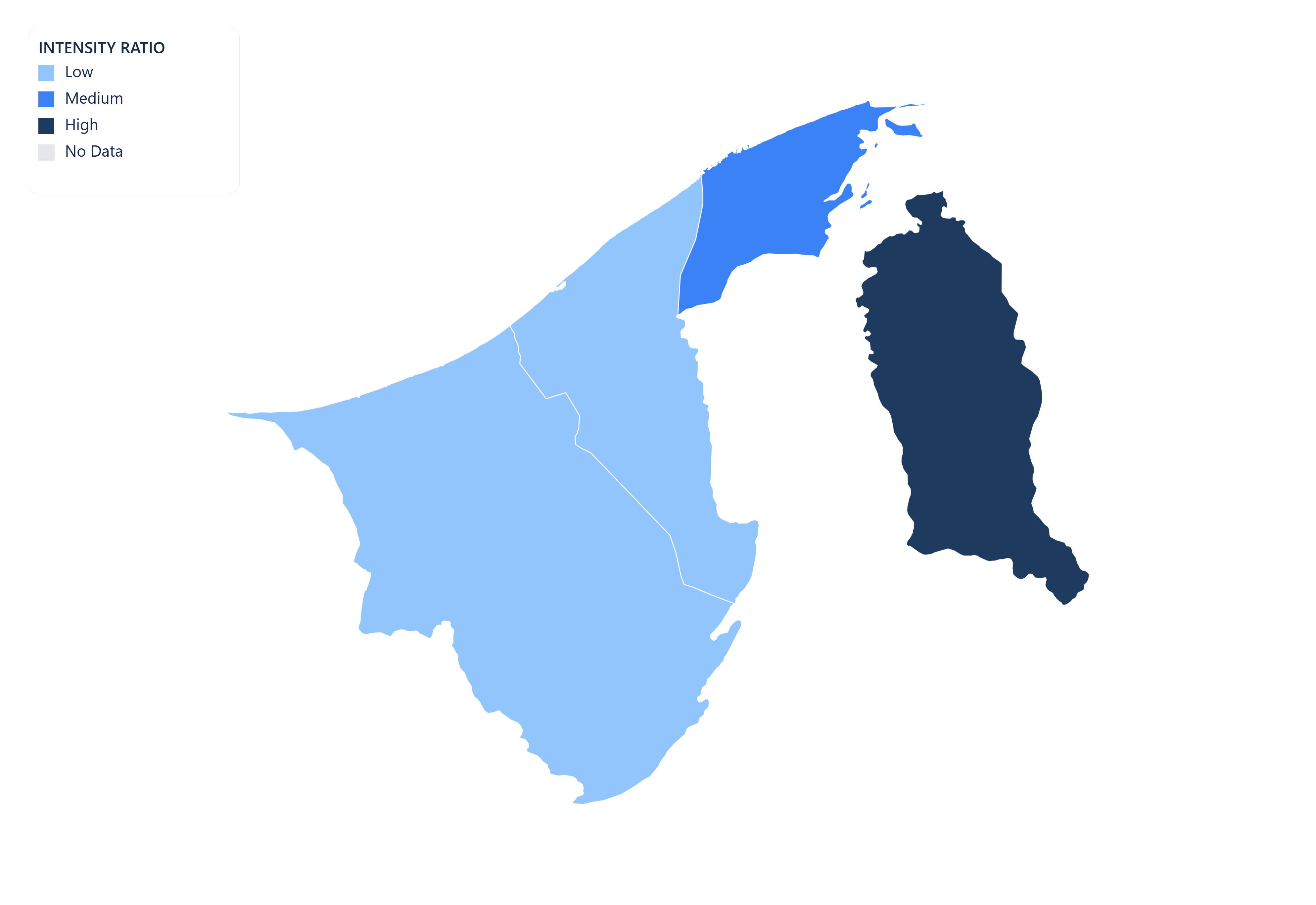 Brunei choropleth map