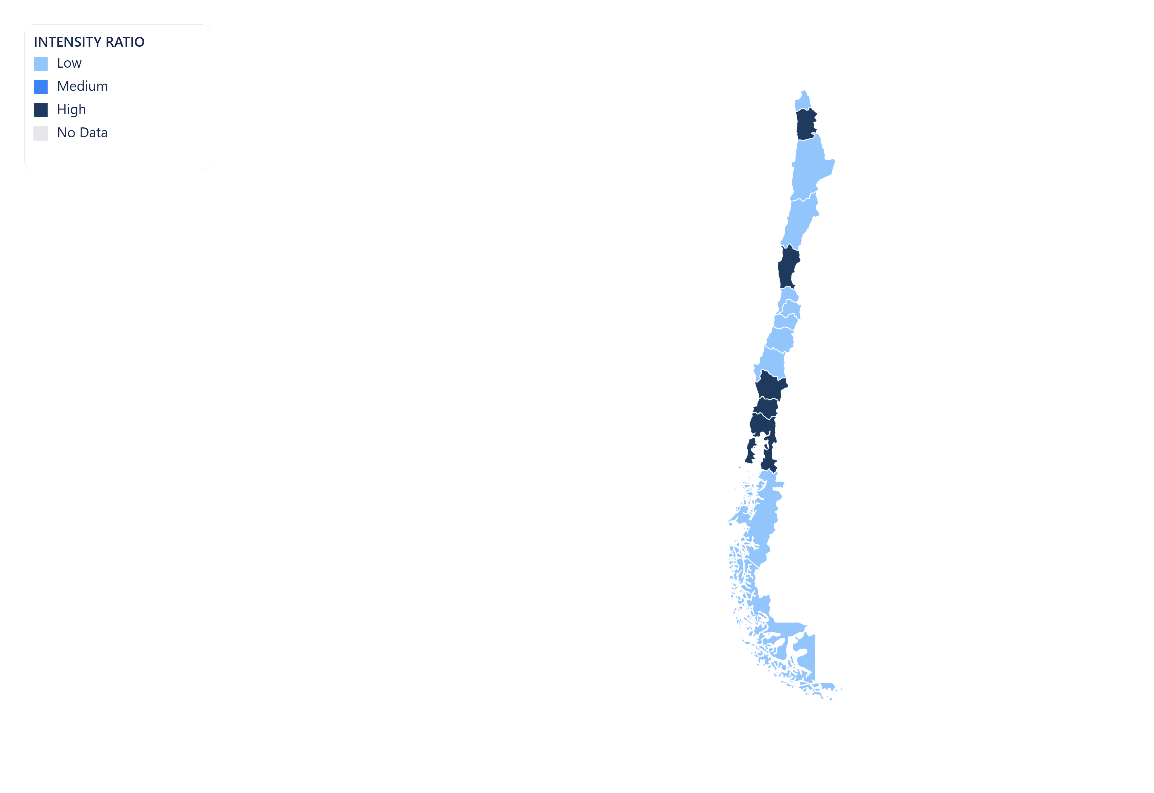 Chile choropleth map