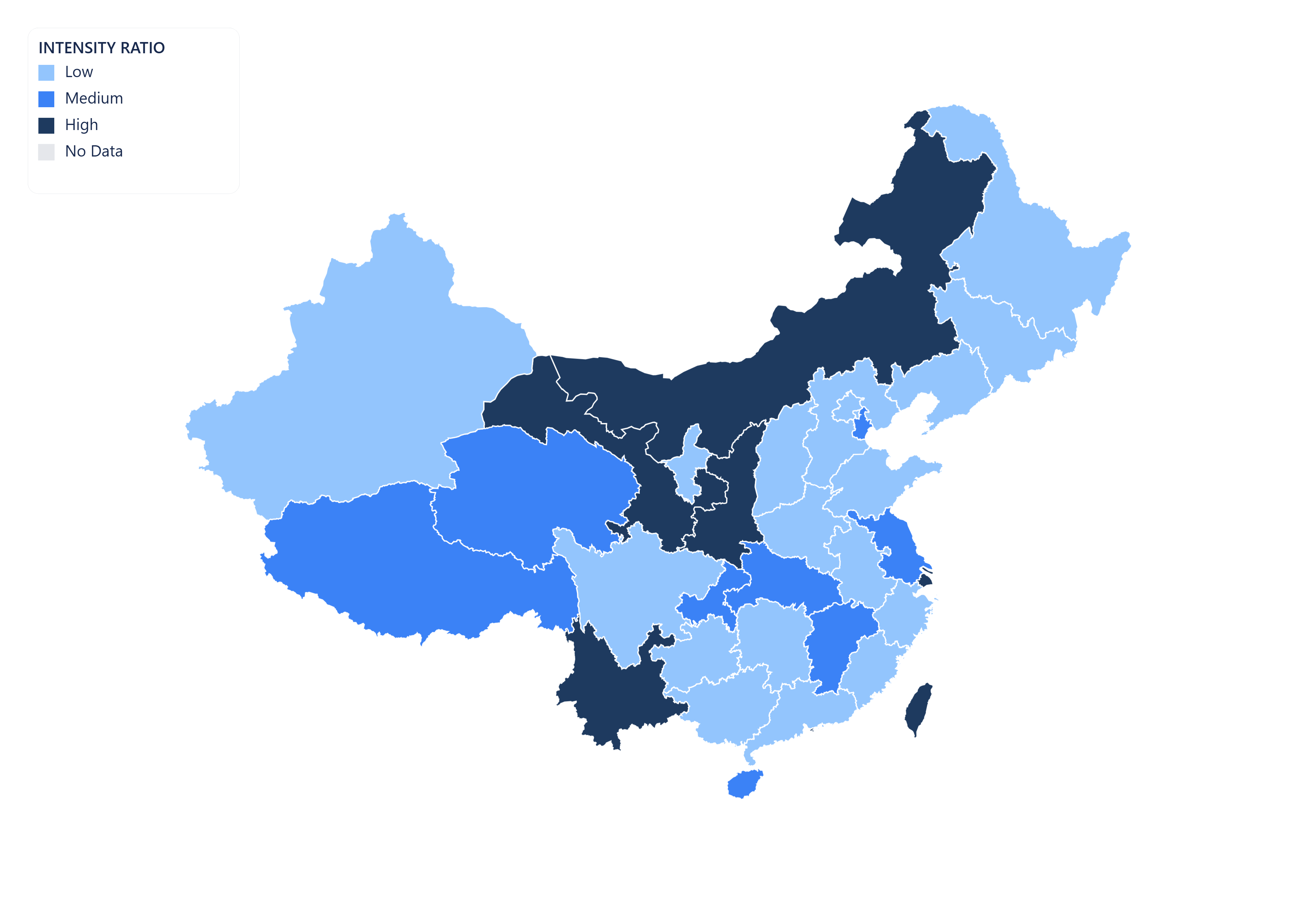 China choropleth map