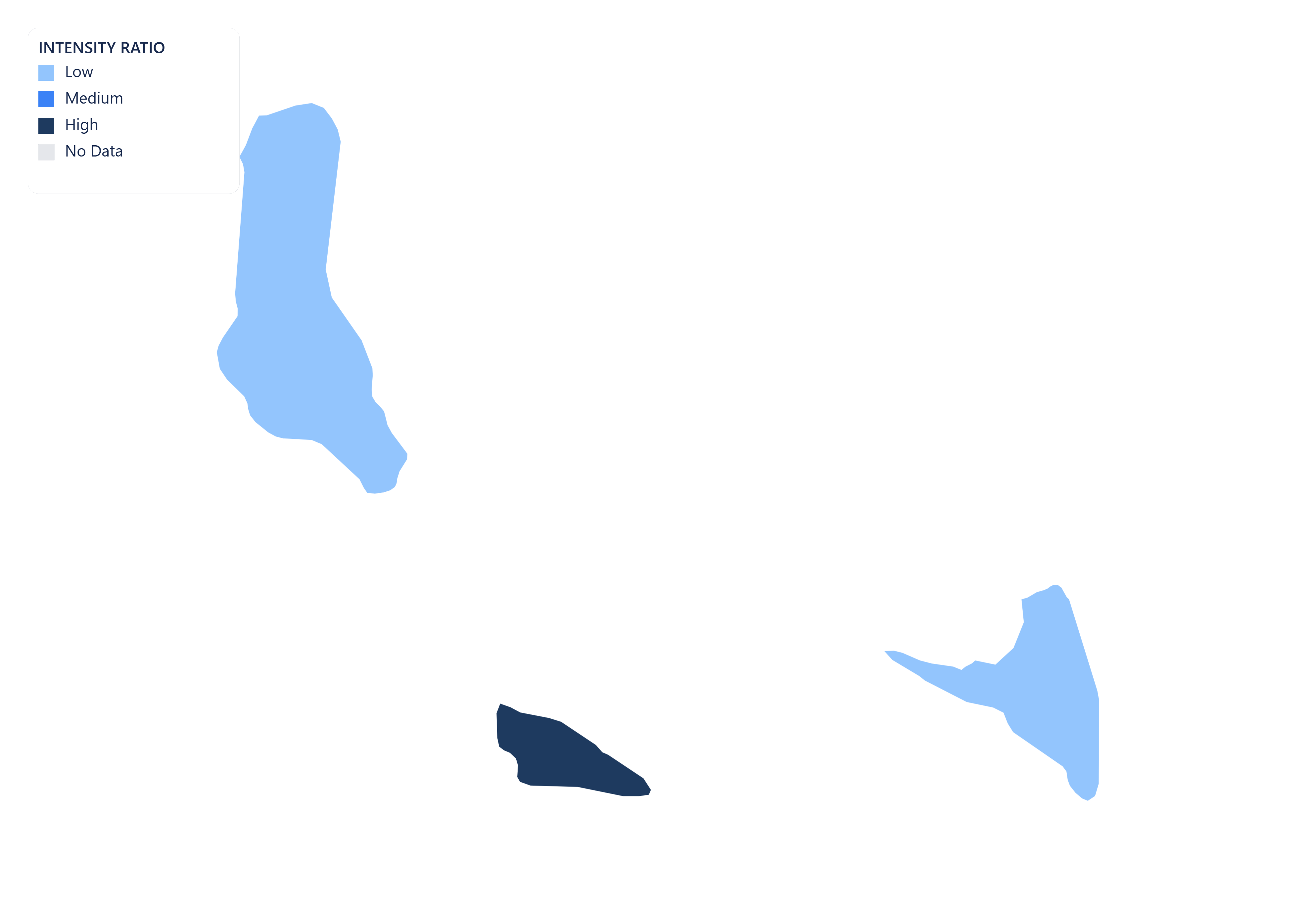 Comoros choropleth map