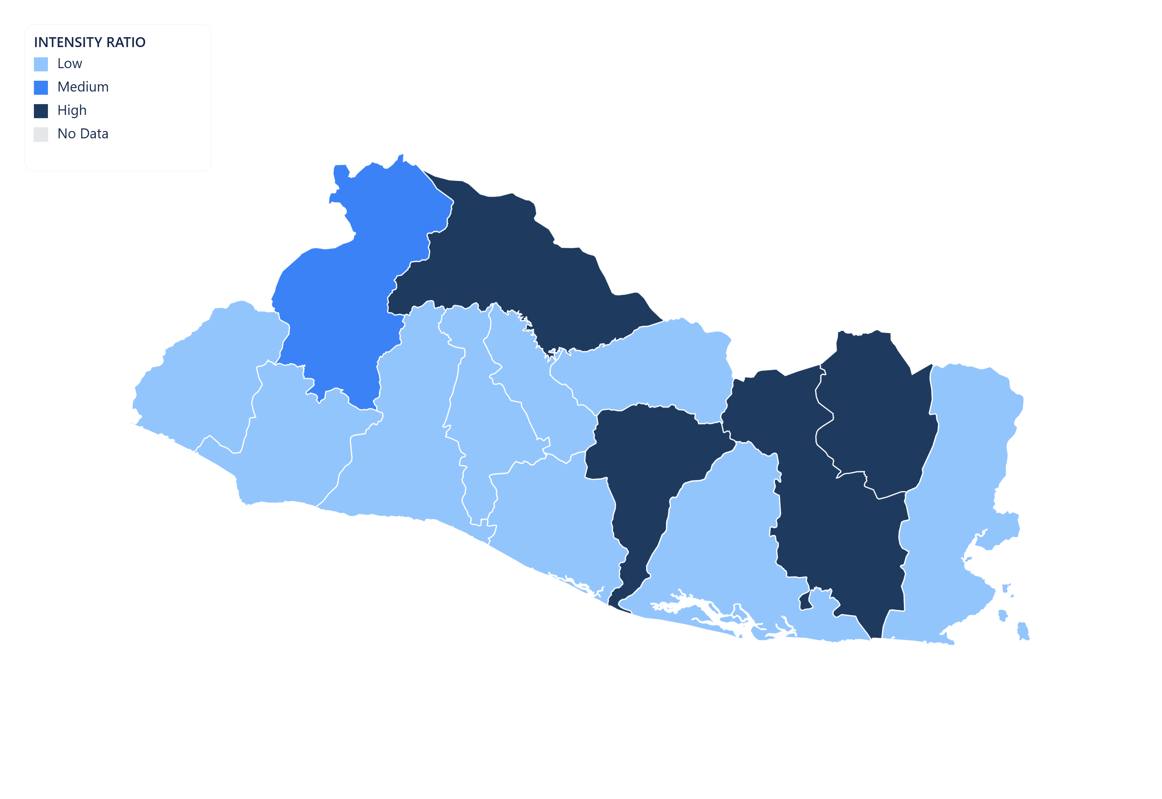 El Salvador choropleth map