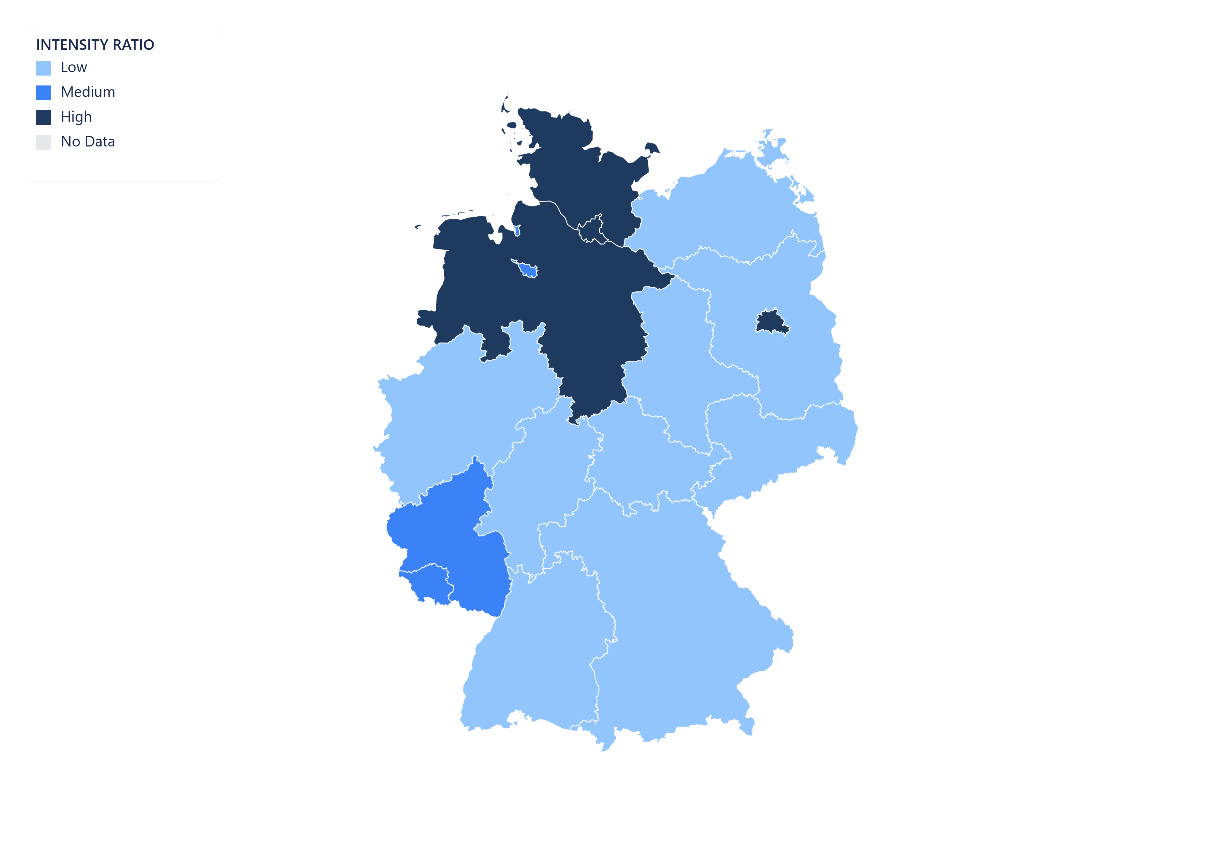Germany choropleth map
