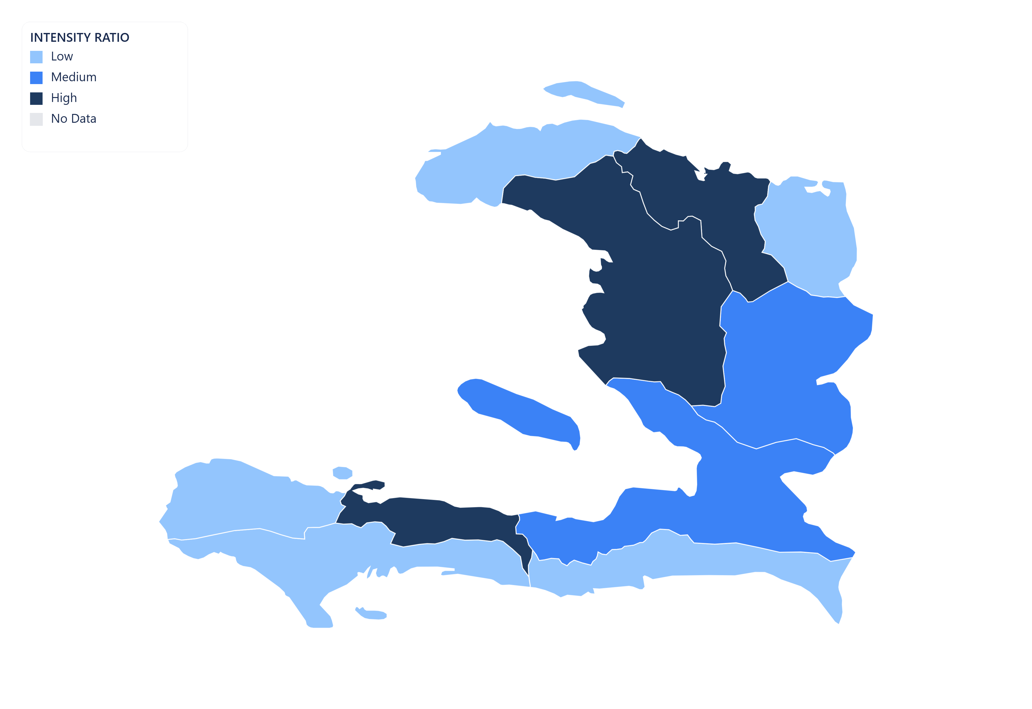 Haiti choropleth map