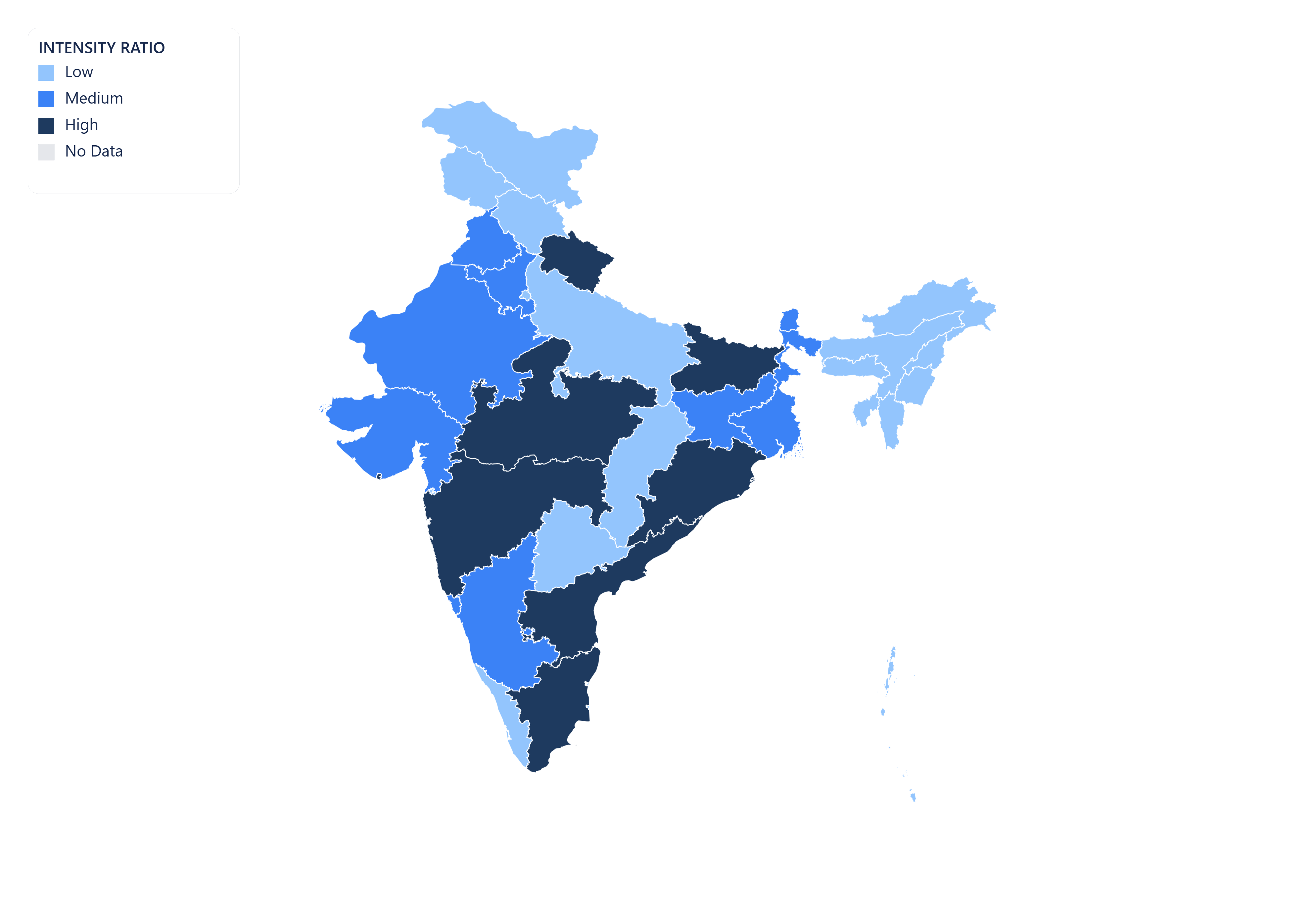 India choropleth map