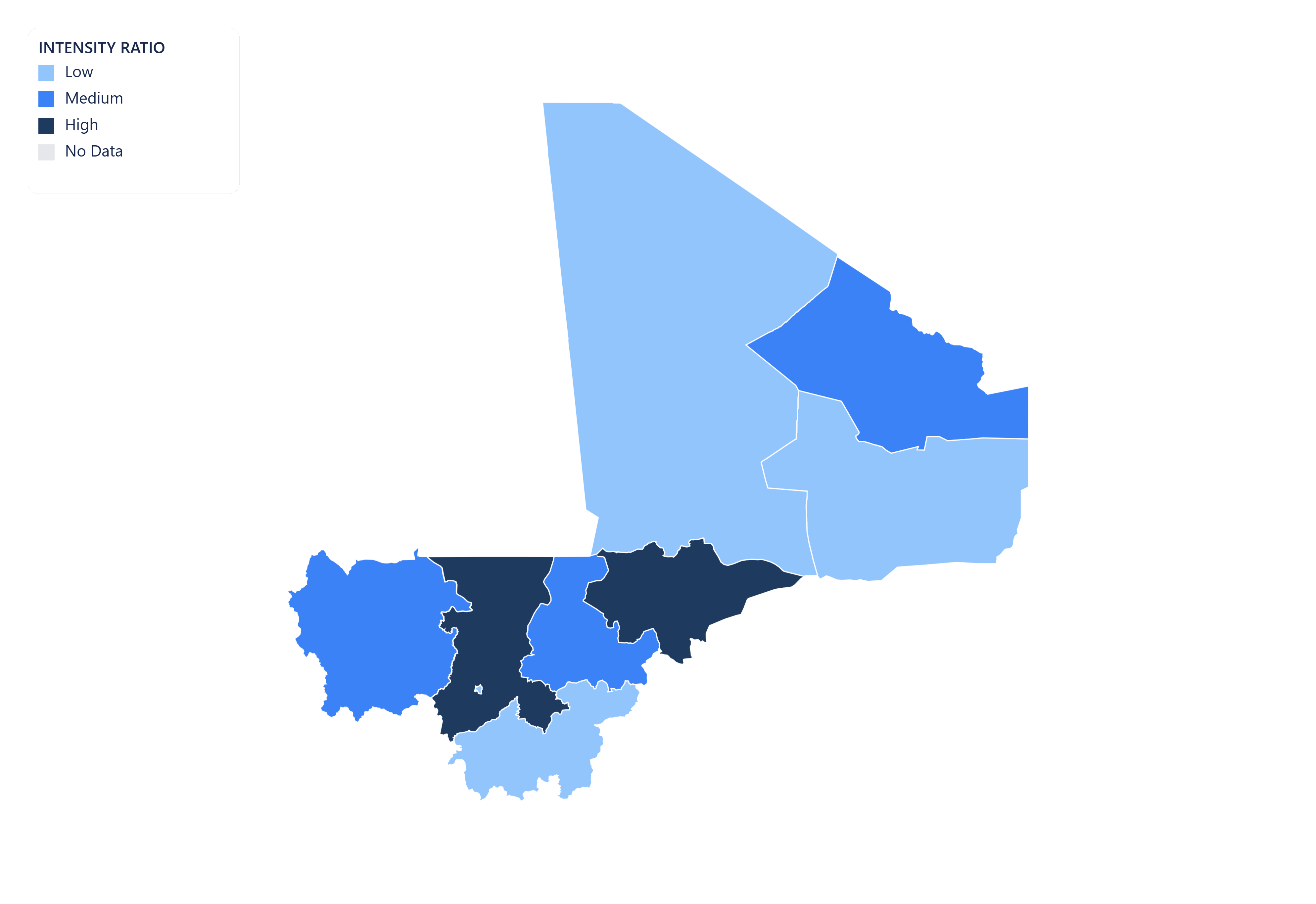 Mali choropleth map