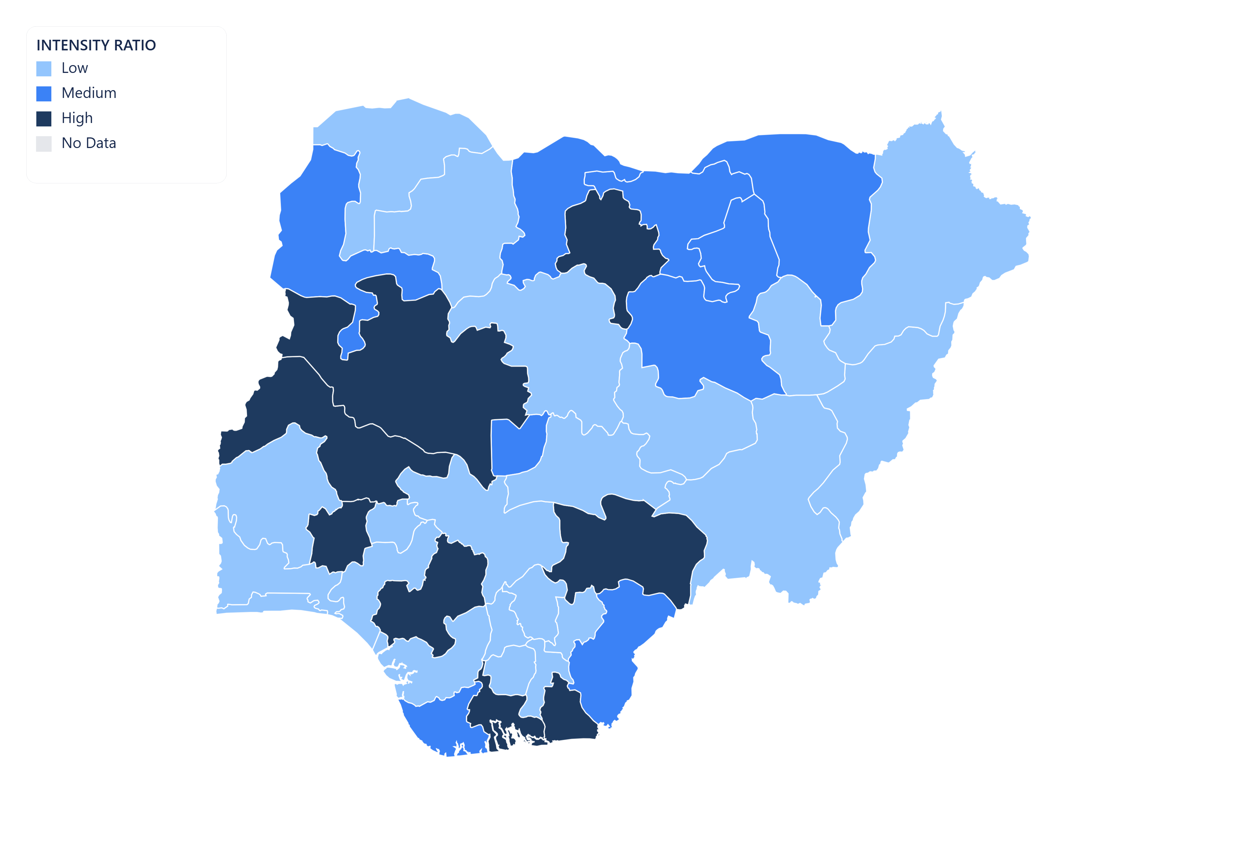 Niger choropleth map