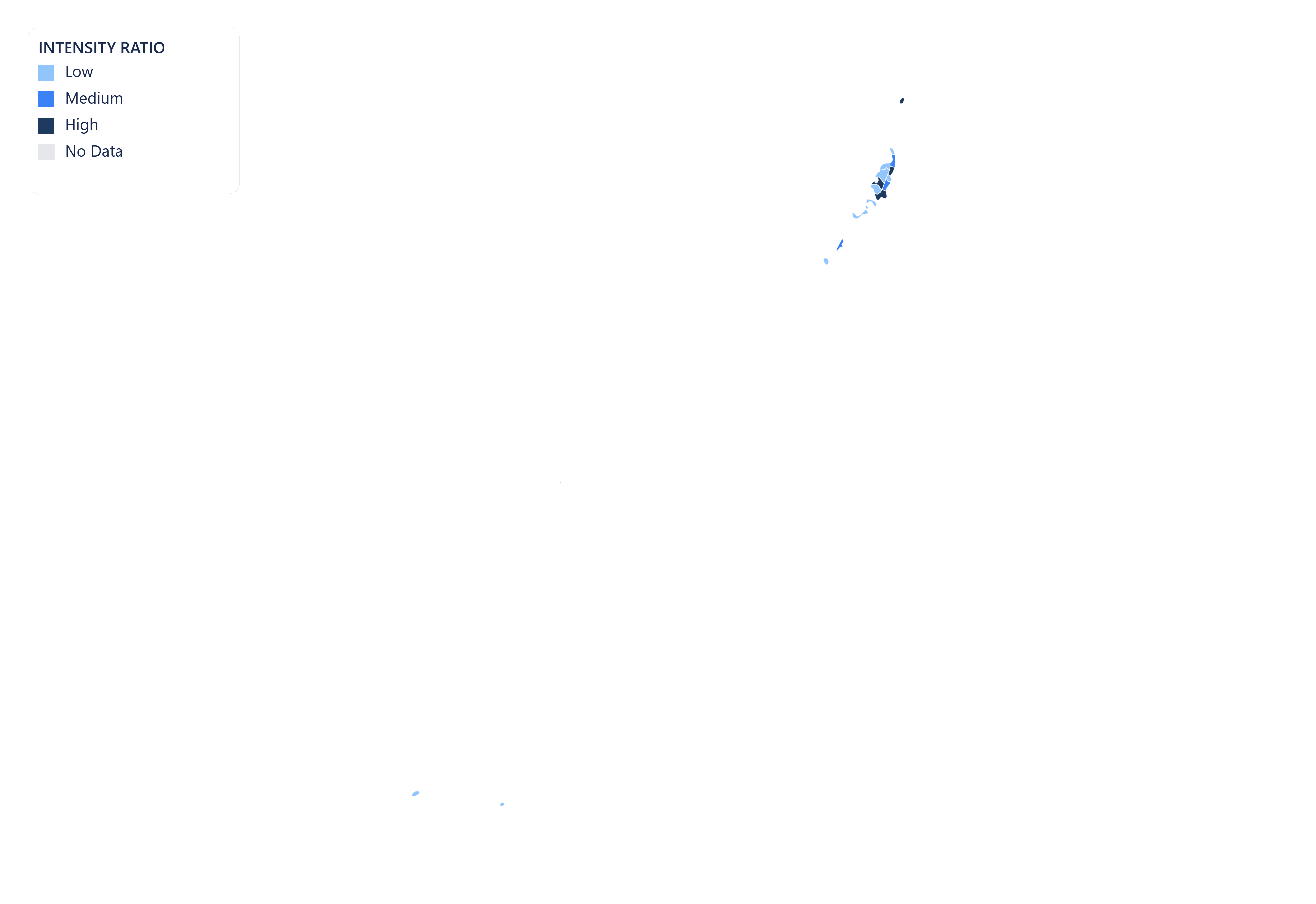 Palau choropleth map