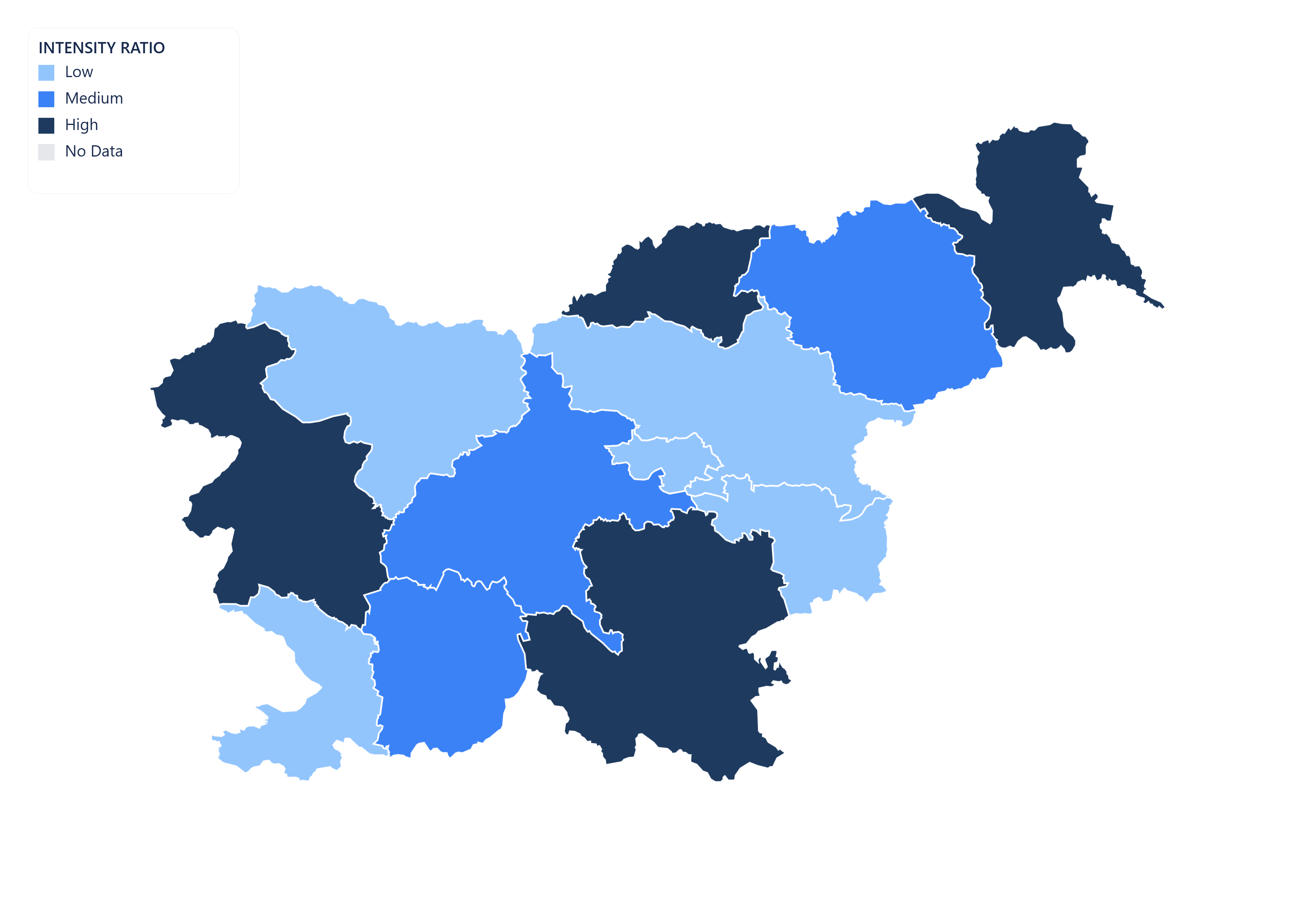 Slovenia choropleth map