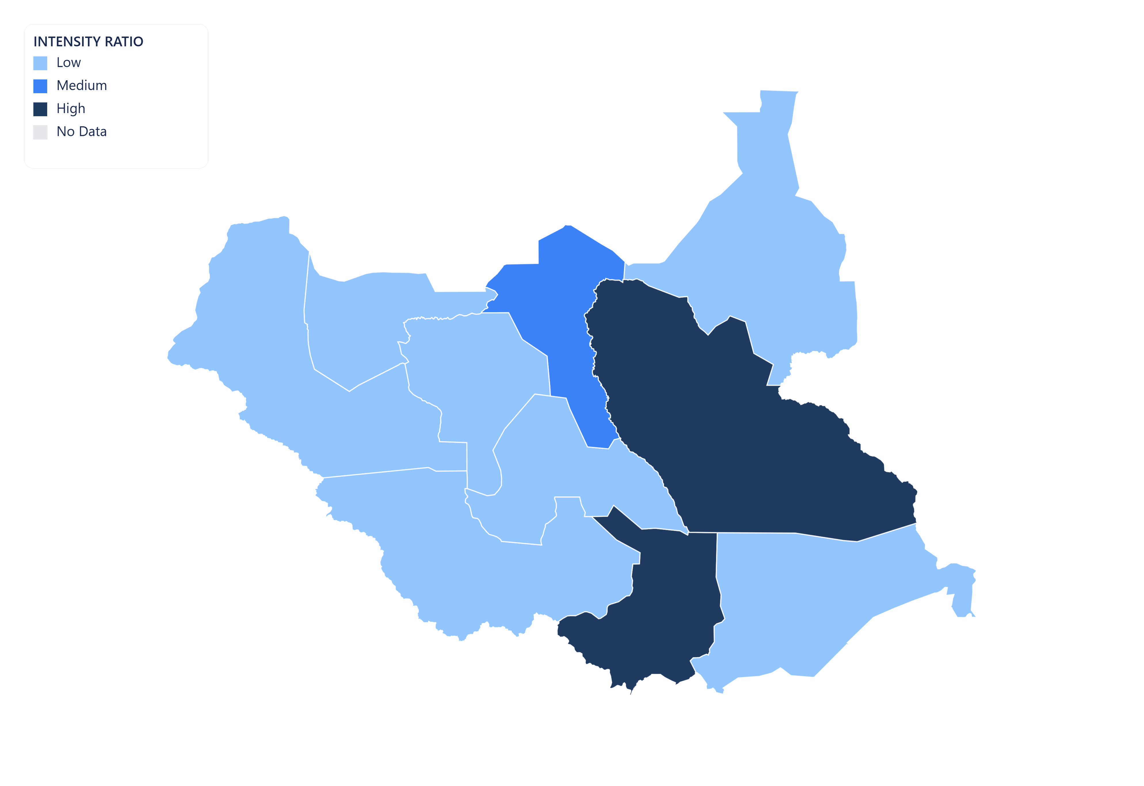 Sudan choropleth map